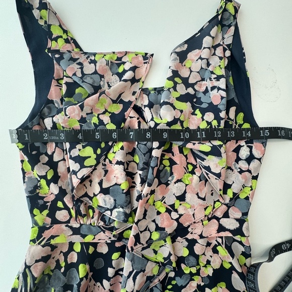 BCBG MaxAzria  Jessica Floral Asymmetrical Dress Size 0 - Picture 10 of 10